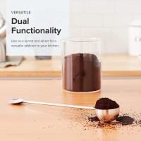 Frieling Coffee Spoon & Stirrer - 2-Tablespoon, Silver, 11-Inch Handle - Stainless Steel Measuring Scoop & French Press Stirring Spoon, Dishwasher Safe