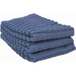 Ritz Royale Collection 100% Combed Terry Cotton, Highly Absorbent, Kitchen Dish Cloth Set, 13-3/4