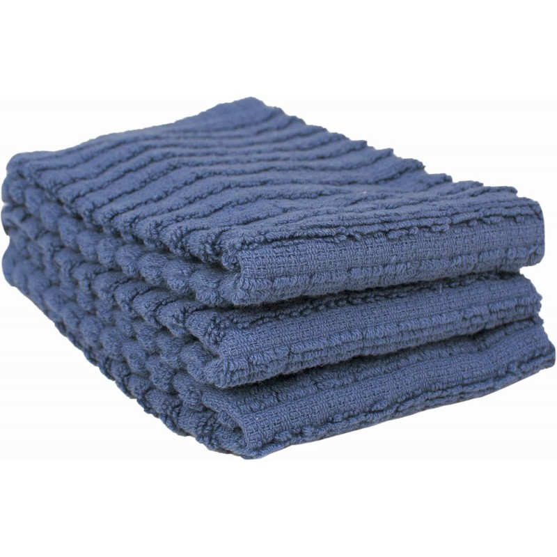 Ritz Royale Collection 100% Combed Terry Cotton, Highly Absorbent, Kitchen Dish Cloth Set, 13-3/4