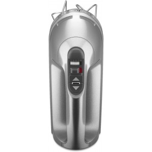 KitchenAid 9-Speed Digital Hand Mixer with Turbo Beater II Accessories and Pro Whisk - Contour Silver