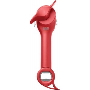 Kuhn Rikon Auto Safety Master Opener for Cans, Bottles and Jars, 9 x 2.75 inches, Black