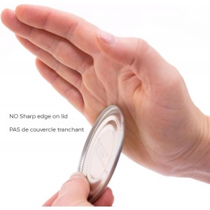 Starfrit Little Beaver Can Opener - Safe - Holds and Leaves No Sharp Edges on Lid - Comfort Grip - 3 year warranty - White