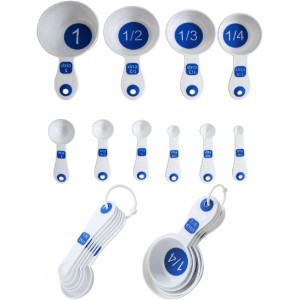Set of 10 Piece Measuring Spoons and Mea...