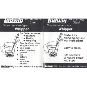 Small Whisk Mixer (Mini Whipper) 100% Made in the USA