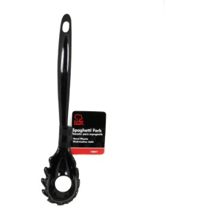 Chef Craft Basic Melamine Spaghetti/Pasta Fork, 11 inch, Black