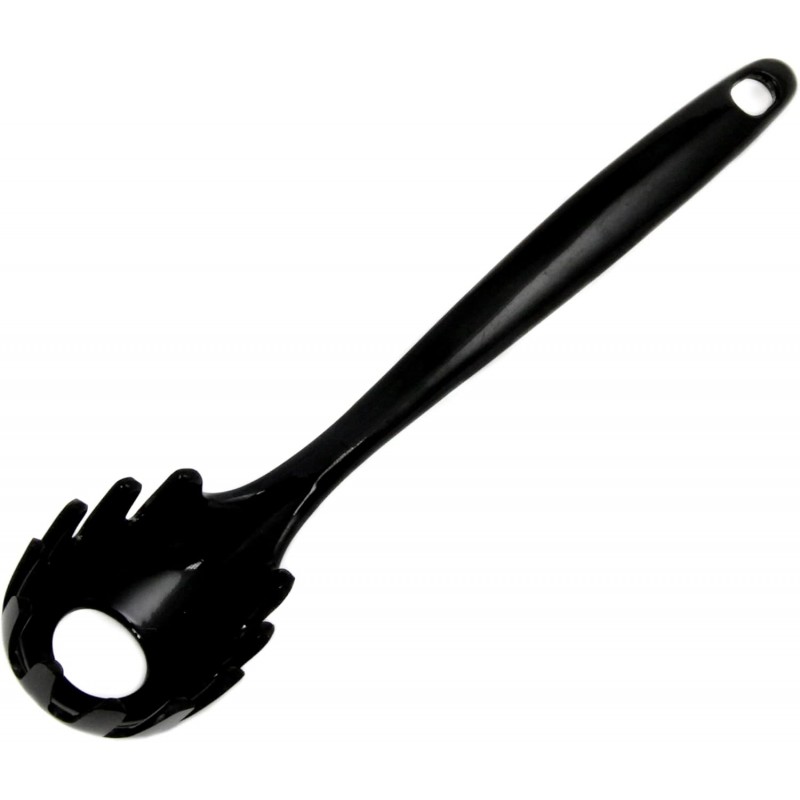 Chef Craft Basic Melamine Spaghetti/Pasta Fork, 11 inch, Black