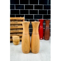 Fletchers' Mill Border Grill Pepper Mill, Cherry - 8 Inch, Adjustable Coarseness Fine to Coarse, MADE IN U.S.A.