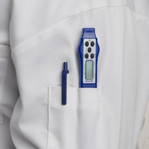 Taylor 9877FDA Compact Waterproof Digital Food Thermometer, 2.81 Inch Stem Length with FDA-Recommended 1.5mm Probe, NSF Certified, Blue