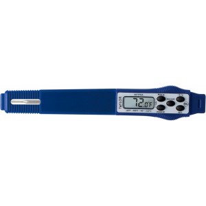 Taylor 9877FDA Compact Waterproof Digital Food Thermometer, 2.81 Inch Stem Length with FDA-Recommended 1.5mm Probe, NSF Certified, Blue