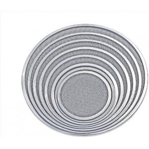 New Star Foodservice Restaurant-Grade Seamless Aluminum Pizza Baking Screen, 18 Inch