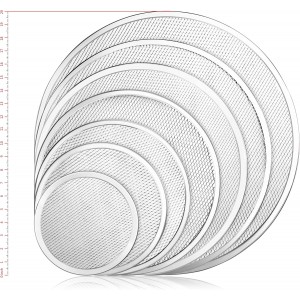 New Star Foodservice Restaurant-Grade Seamless Aluminum Pizza Baking Screen, 18 Inch