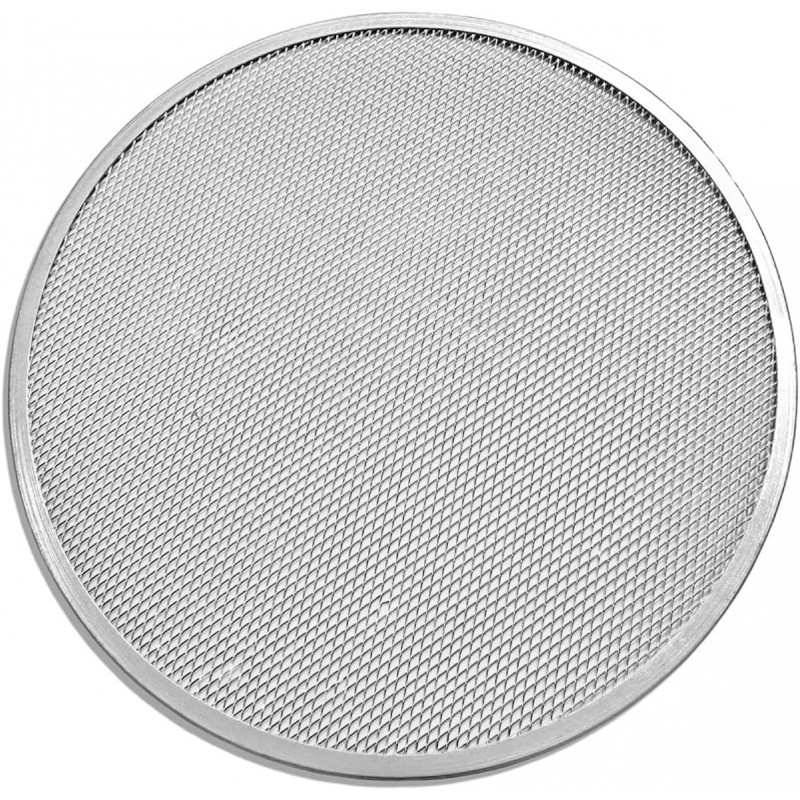 New Star Foodservice Restaurant-Grade Seamless Aluminum Pizza Baking Screen, 18 Inch