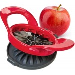 PrepWorks Dishwasher Safe Apple Slicer and Corer – 16-Slice Thin Apple Cutter with Safety Cover