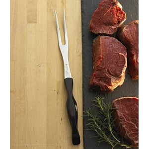 CUTCO Model 1727 Carving Fork with Classic Dark Brown handle (often called 