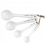 Portmeirion Sophie Conran Measuring Spoons, White, Set of 4