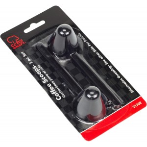 Chef Craft Classic Plastic Coffee Scoop, 1 Ounce 2 Piece Set, Black