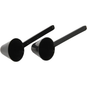 Chef Craft Classic Plastic Coffee Scoop, 1 Ounce 2 Piece Set, Black