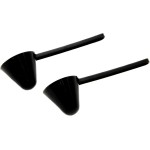 Chef Craft Classic Plastic Coffee Scoop, 1 Ounce 2 Piece Set, Black