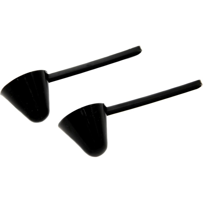 Chef Craft Classic Plastic Coffee Scoop, 1 Ounce 2 Piece Set, Black