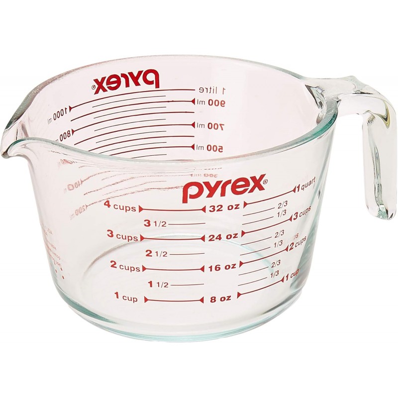 Pyrex Glass Measuring Cup 4 Cup (32 Oz) Glass