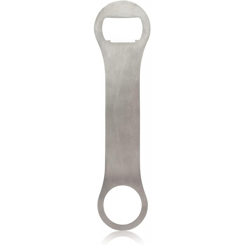 True TrueBlade Stainless Steel Beer Bottle Opener, Compact and Slim Flat Bar Key with Long Handle, Perfect for Kitchen, Home Bar, Restaurant, Party, Travel, 7.25 Inches, Set of 1