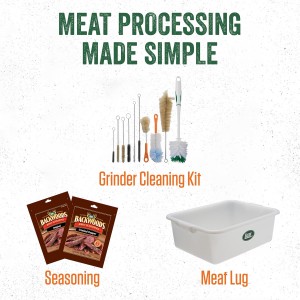 LEM Products BigBite 2-in-1 Jerky Slicer and Tenderizer, Aluminum and Stainless Steel