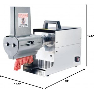 LEM Products BigBite 2-in-1 Jerky Slicer and Tenderizer, Aluminum and Stainless Steel