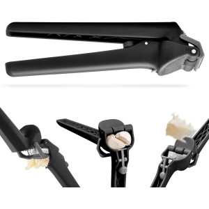 Dreamfarm Garject Lite 2-In-1 Garlic Peeler, Garlic Press & Mincer with Garlic Peel Ejector, Nylon - Black