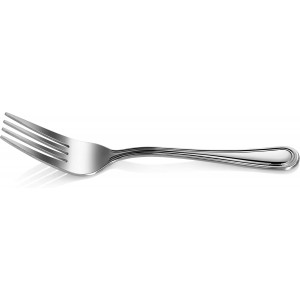 New Star Foodservice 58062 Slimline Pattern, 18/0 Stainless Steel, Salad Fork, 6.25-Inch, Set of 12