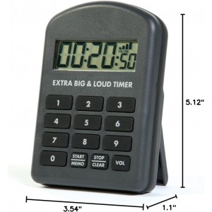 Extra Big & Loud Timer - for Noisy Commercial Kitchens!