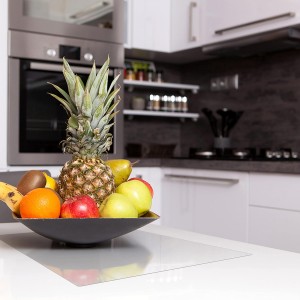 CraftyCrocodile Clear Plastic Placemats Set of 4 - Vinyl Table Protector for Dining, Kitchen, Office, Painting Table, Shelves - Heat Resistant, Crystal Clear, Wipeable Place Mats - 17.5x12