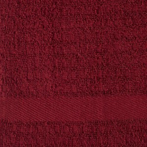 DII Basic Terry Collection Waffle Dishtowel Set, 15x26, Solid Wine, 4 Piece