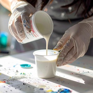 Custom Shop Paint Mixing Cups, 32-Ounce (Box of 100) - Plastic Measuring Cups for Liquids, Automotive Painting, Epoxy Resin, Acrylic Arts, Crafts, Disposable or Reusable, Graduated, Mixing Ratios