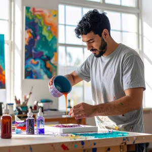 Custom Shop Paint Mixing Cups, 32-Ounce (Box of 100) - Plastic Measuring Cups for Liquids, Automotive Painting, Epoxy Resin, Acrylic Arts, Crafts, Disposable or Reusable, Graduated, Mixing Ratios