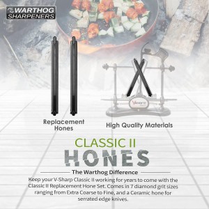 Warthog V-Sharp A4 Replacement Hones, COARSE 325 Grit for A4 & Classic II Knife Sharpener Systems