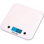 Taylor 11lb Ultra Thin Digital Kitchen Scale, 0.1 oz / 1g increments, White