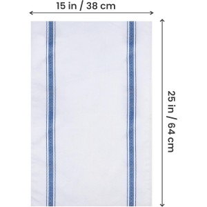 Utopia Towels Blue Dish Towels [12 Pack - 15 x 25 Inches] 100% Ring Spun Cotton Highly Absorbent & Reusable Cleaning Bar, Tea, Kitchen and Dishcloths Set - 200 GSM