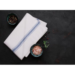 Utopia Towels Blue Dish Towels [12 Pack - 15 x 25 Inches] 100% Ring Spun Cotton Highly Absorbent & Reusable Cleaning Bar, Tea, Kitchen and Dishcloths Set - 200 GSM