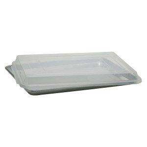 Winco Covers for Aluminum Sheet Pan, 13 by 18-Inch,Clear,Medium