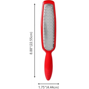 Joie Grate Zester, Handheld Grater Ideal for Citrus, Hard Cheese, Chocolate, Cinnamon, and Nutmeg, Stainless Steel, Multiuse Kitchen Tool, BPA-Free, Colors May Vary