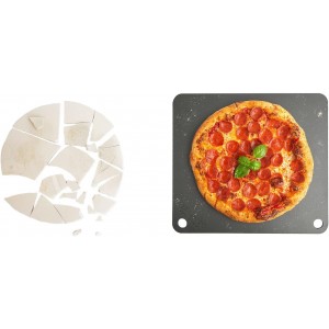 NerdChef Steel Stone - High Performance Pizza Baking | Made in USA (14.5