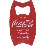 Tablecraft Stainless Steel Coca-Cola Bottle Opener Fridge Magnet, Red