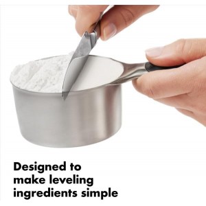 OXO Good Grips 4 Piece Stainless Steel Measuring Cups with Magnetic Snaps