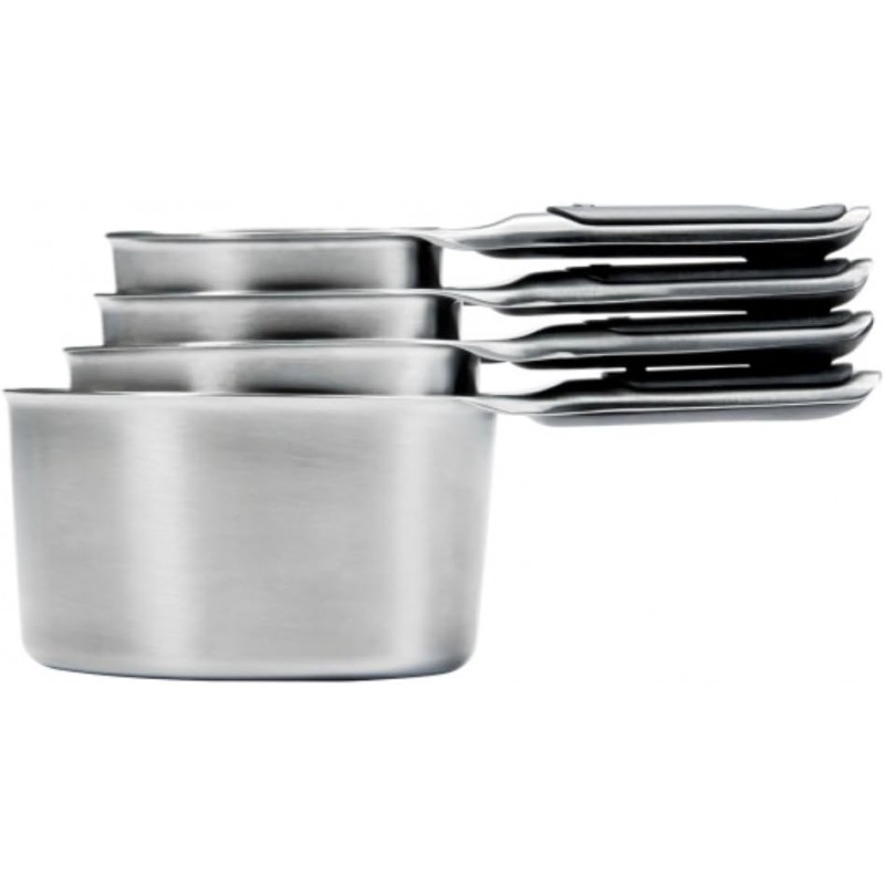 OXO Good Grips 4 Piece Stainless Steel Measuring Cups with Magnetic Snaps