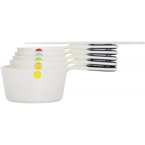 OXO Good Grips 6-Piece Plastic Measuring Cups- White