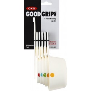 OXO Good Grips 6-Piece Plastic Measuring Cups- White