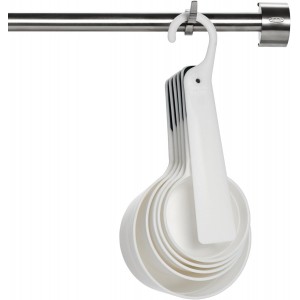 OXO Good Grips 6-Piece Plastic Measuring Cups- White