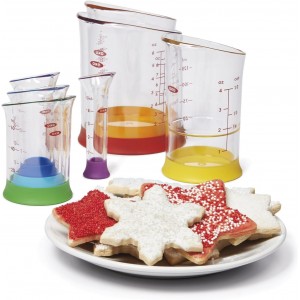OXO Good Grips 7-Piece Nesting Measuring Beaker Set, Multicolored