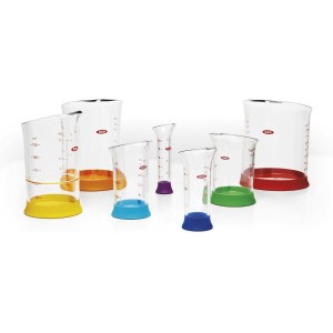 OXO Good Grips 7-Piece Nesting Measuring Beaker Set, Multicolored