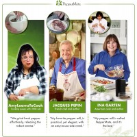 PepperMate Traditional Black Pepper Grinder Mill - Manual, High-Efficiency Salt and Pepper Grinder - Durable, Adjustable Coarseness Pepper Mill Grinder - Easy to Use